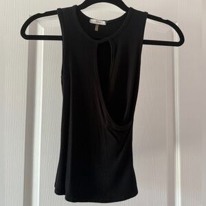 Soprano Black Cutout Tank Top